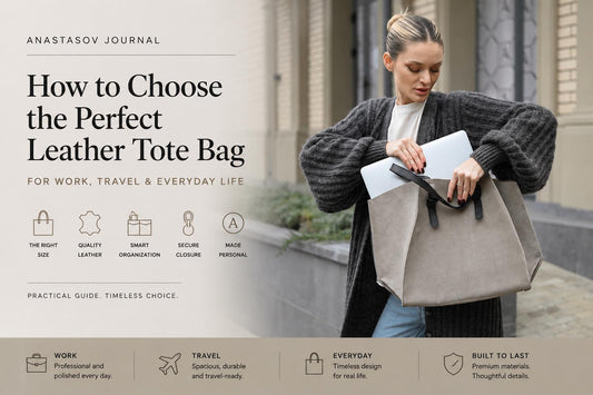 How to Choose the Perfect Leather Tote Bag for Work, Travel & Everyday Life