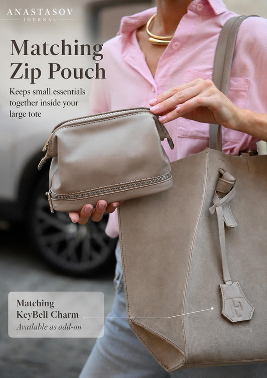 Why Every Large Tote or Hobo Bag Needs a Matching Leather Zip Pouch