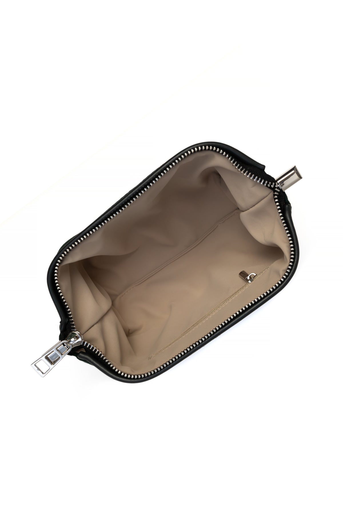 Midnight Green Suede Dopp Kit - Italian Suede Travel Toiletry Bag