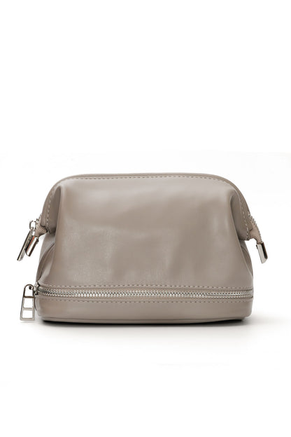 Mushroom Leather Dopp Kit - Italian Leather Toiletry Bag