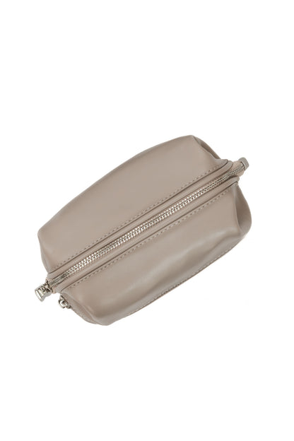 Mushroom Leather Dopp Kit - Italian Leather Toiletry Bag
