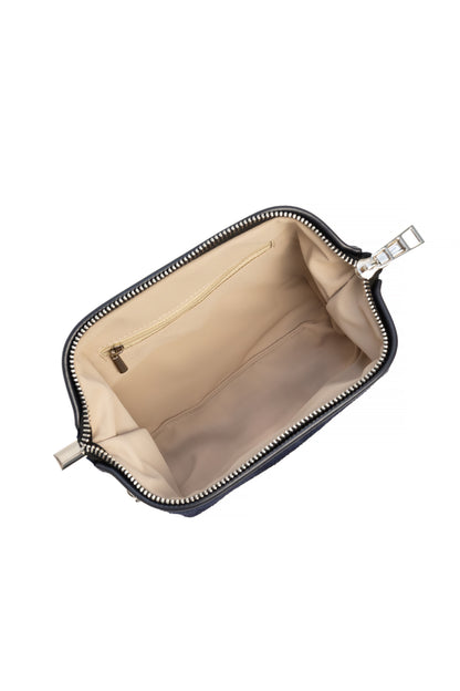 Deep Navy Suede Dopp Kit - Italian Suede Travel Toiletry Bag