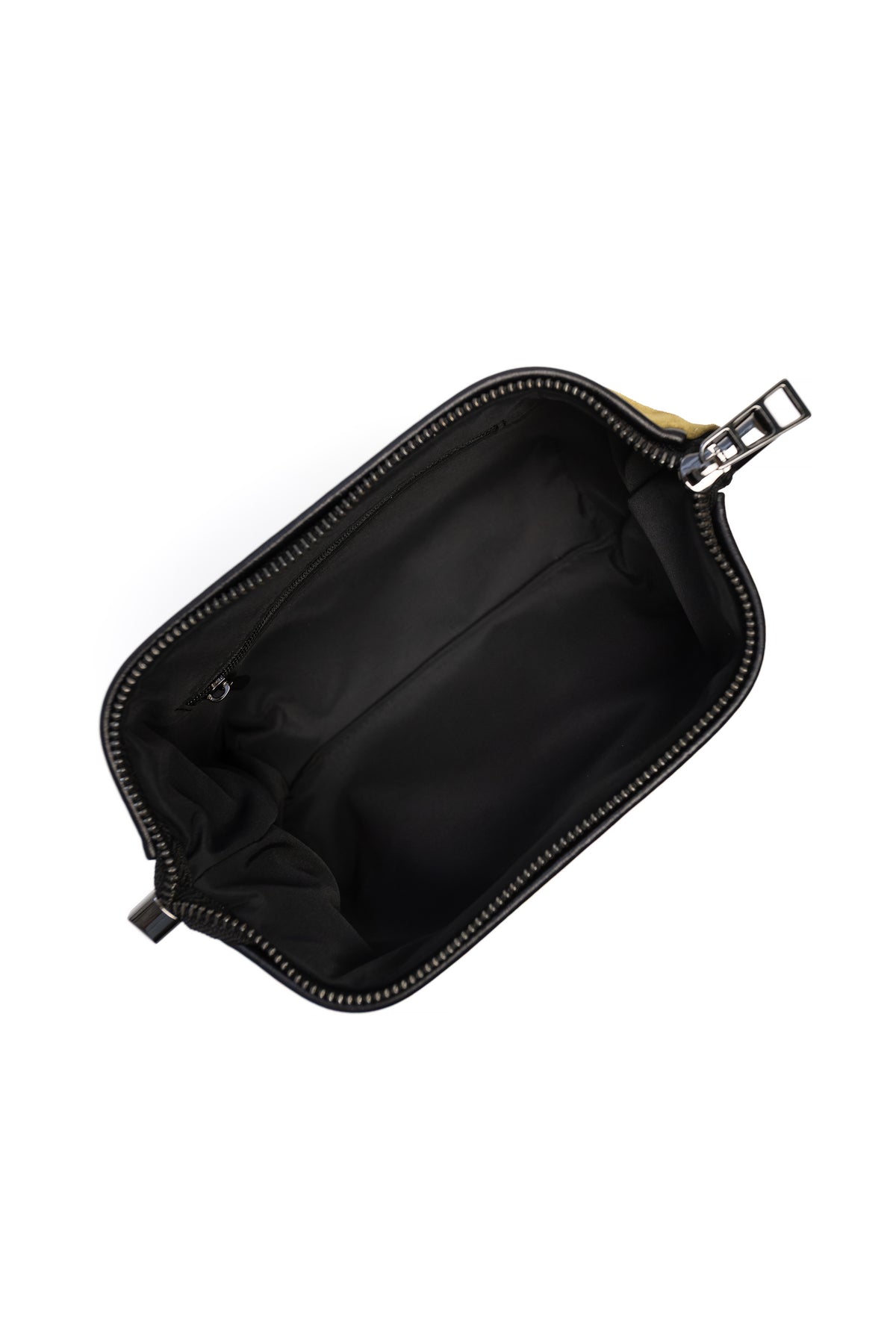 Moss Green Suede Dopp Kit - Italian Suede Travel Toiletry Bag