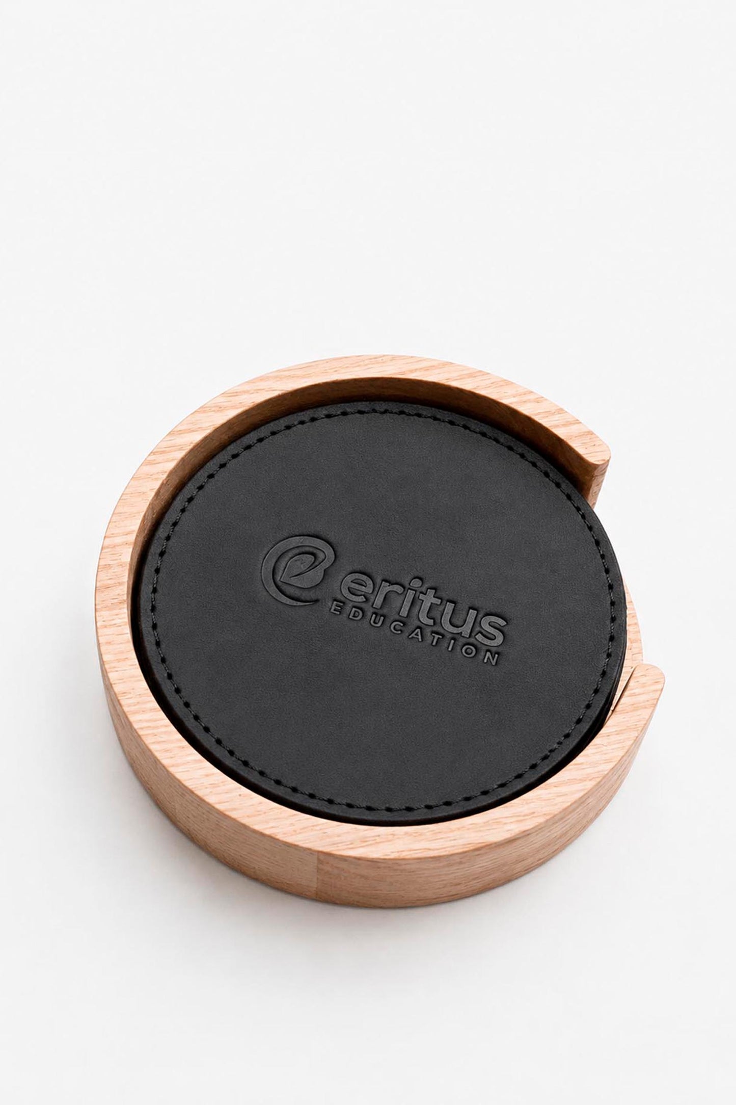 Custom Logo Leather Coasters for Business and Corporate Gifts