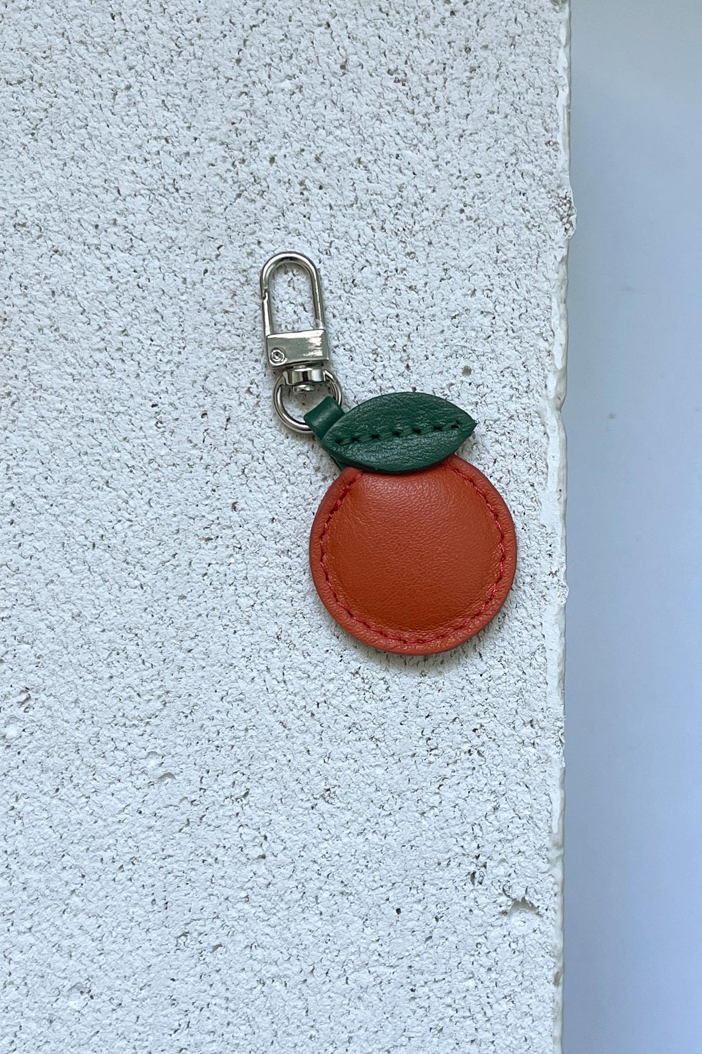 Mandarin Leather Charm - Set of Two