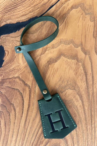 Personalized Leather KeyBell Clochette Bag Charm - Style 01
