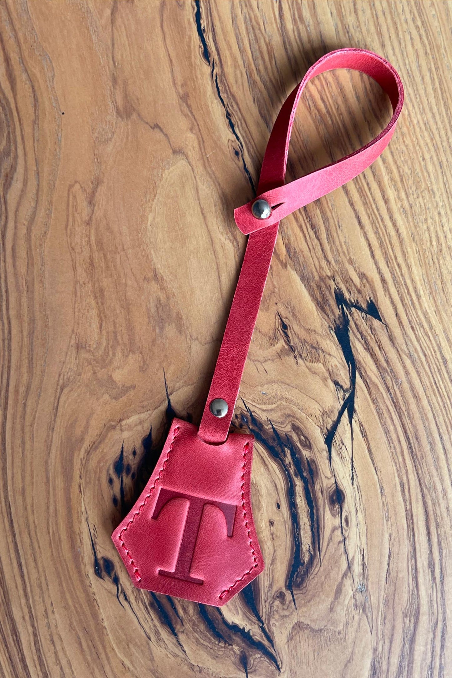 Personalized Leather KeyBell Clochette Bag Charm - Style 05