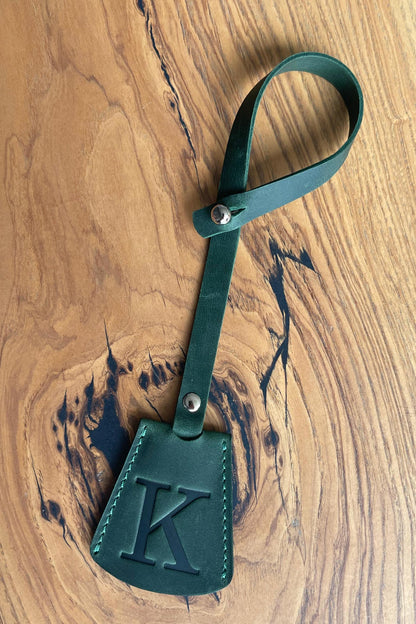 Personalized Leather KeyBell Clochette Bag Charm - Style 07