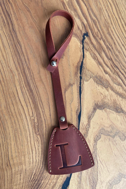 Personalized Leather KeyBell Clochette Bag Charm - Style 08