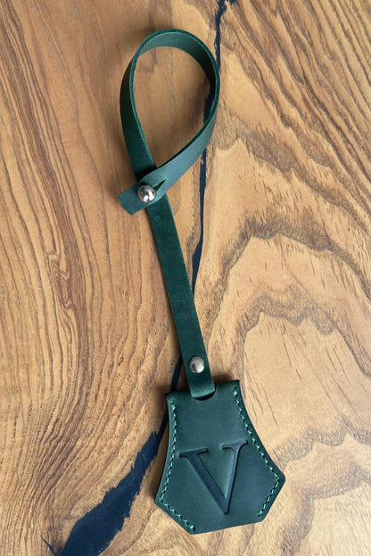 Personalized Leather KeyBell Clochette Bag Charm - Style 05