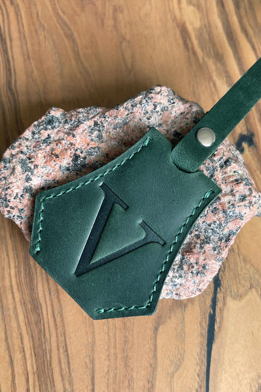 Personalized Leather KeyBell Clochette Bag Charm - Style 05