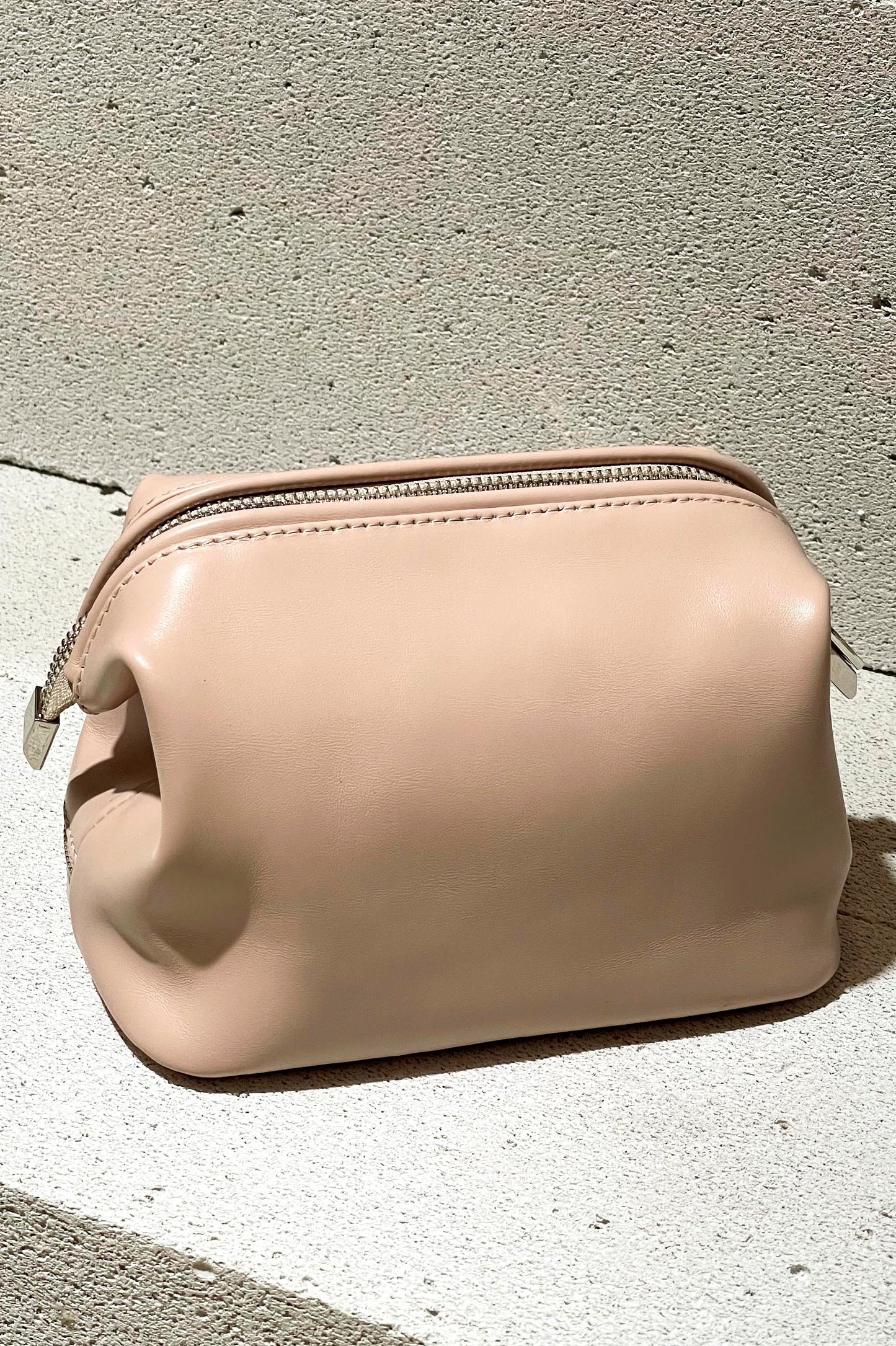 Blush Leather Dopp Kit - Italian Leather Toiletry Bag