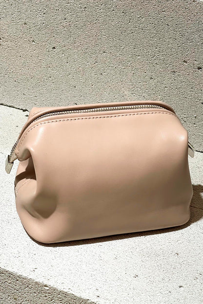 Blush Leather Dopp Kit - Italian Leather Toiletry Bag