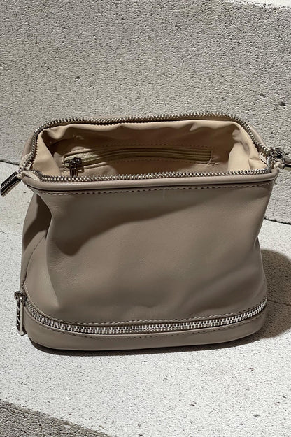 Mushroom Leather Dopp Kit - Italian Leather Toiletry Bag