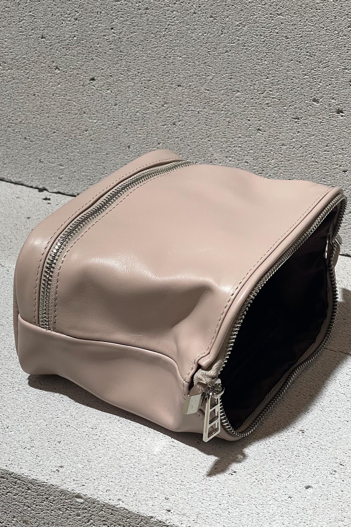 Blush Leather Dopp Kit - Italian Leather Toiletry Bag